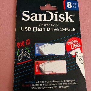 SanDisk Cruzer Pop 16GB (8GB x 2) USB Flash Drive